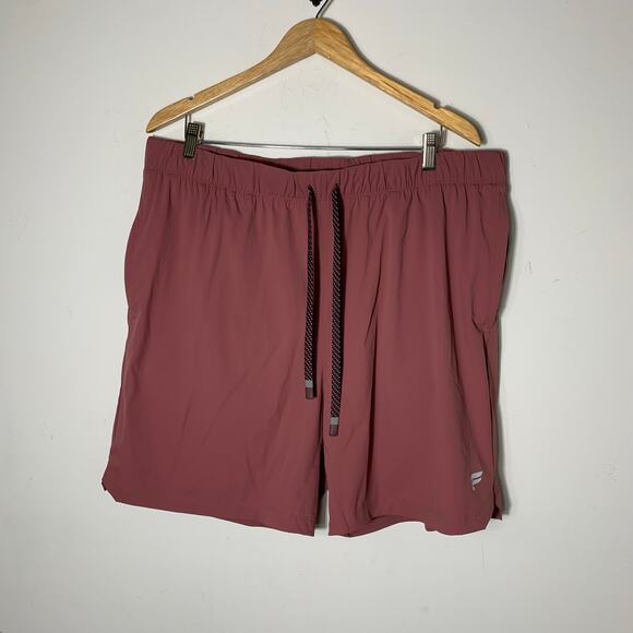 Men’s Fabletics The One Lined Shorts Midnight Mauve Size 2X 7” inseam EUC! - Picture 2 of 3